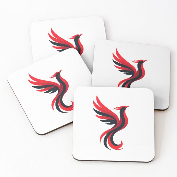 Item preview, Rising Phoenix Symbol – Red and Black Rebirth & Strength designed and sold by Colorless Spirit.