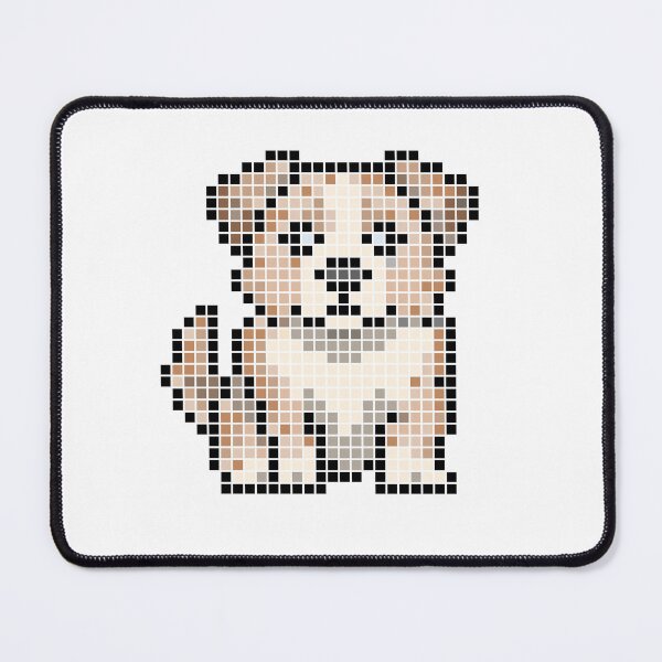 Item preview, Pixeled aussie (Red Merle) designed and sold by Brain Fart Buffet.