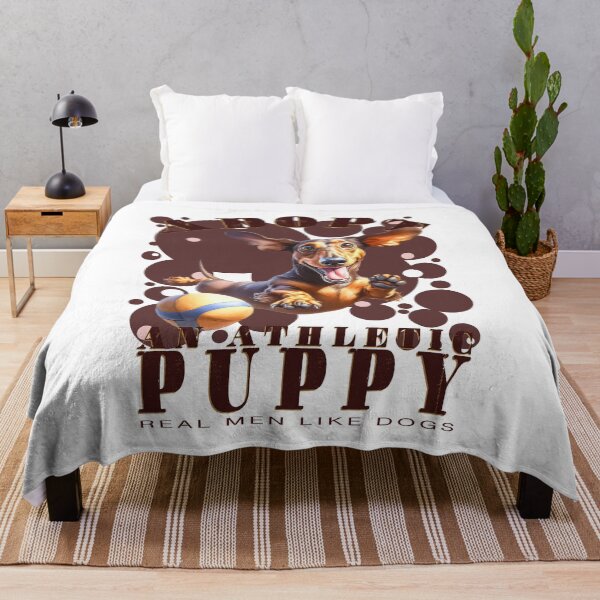 Item preview, Adopt an Athletic Puppy (01) - Real Men Like Dogs designed and sold by Bearded Jester Designs.