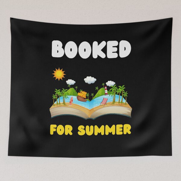 Item preview, booked for summer funny book lover beach reading holiday designed and sold by Artstastic.