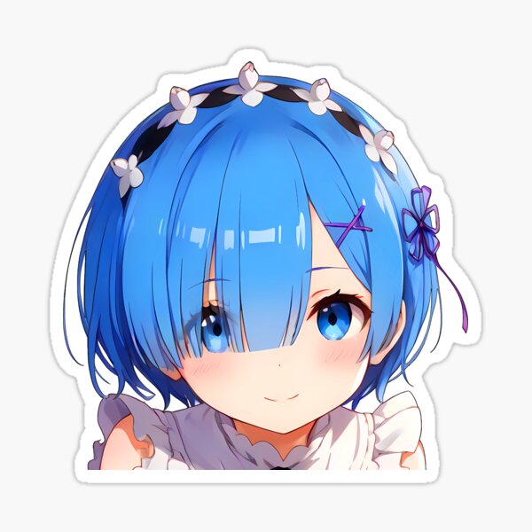 Aperçu de l'œuvre Autocollant Kawaii Waifu Maid Peeker créée et vendue par AdehnoryGifts.