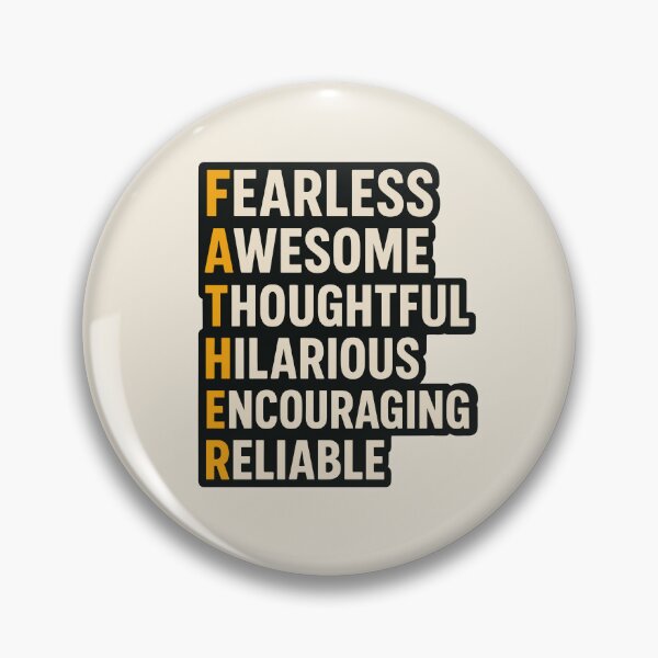 Item preview, FATHER Acronym Typography – Meaningful Dad Tribute designed and sold by Artbyminga.