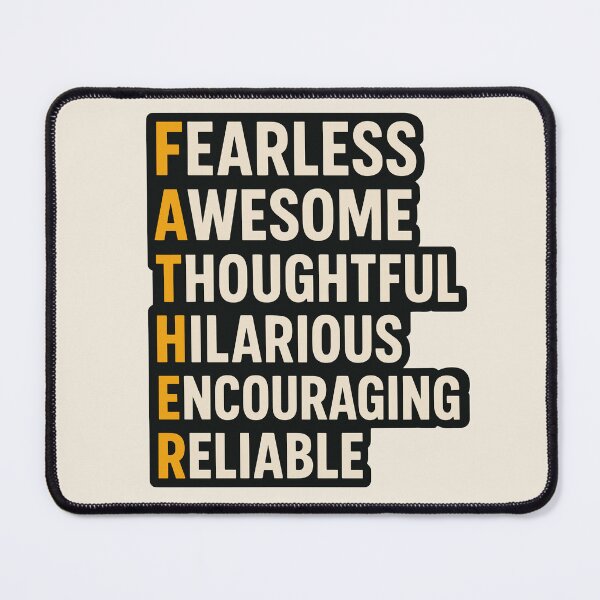 Item preview, FATHER Acronym Typography – Meaningful Dad Tribute designed and sold by Artbyminga.