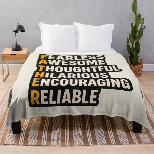 Item preview, FATHER Acronym Typography – Meaningful Dad Tribute designed and sold by Artbyminga.