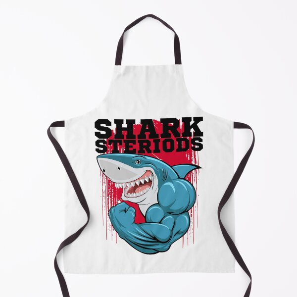 Item preview, Shark Steroids Cartoon — Funny Jacked Shark designed and sold by pUNKnown.