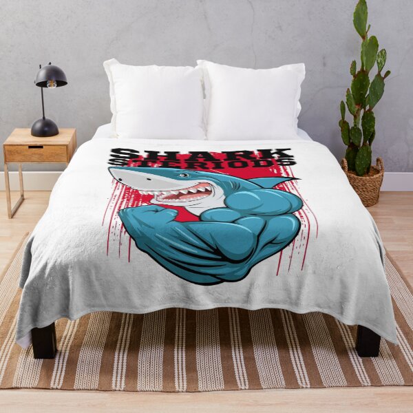 Item preview, Shark Steroids Cartoon — Funny Jacked Shark designed and sold by pUNKnown.