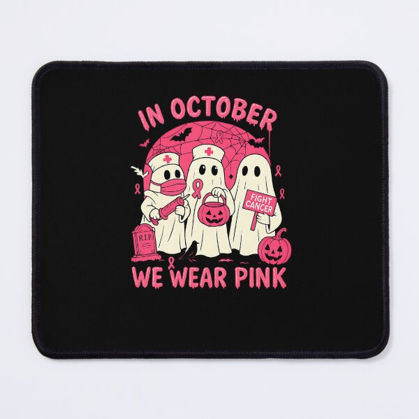 Item preview, In October We Wear Pink Breast Cancer Awareness Cute Ghost designed and sold by diyoor.