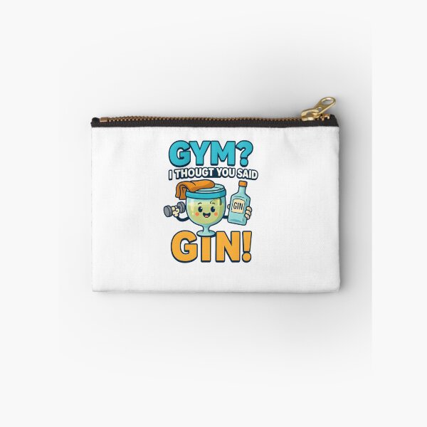 Item preview, Gym? I Thought You Said Gin! – Funny Fitness and Drink Pun Shirt designed and sold by WolfPixelRo.