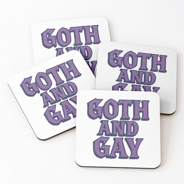 Item preview, Goth And Gay - Bold Pride Typography designed and sold by Haus Of Sin.