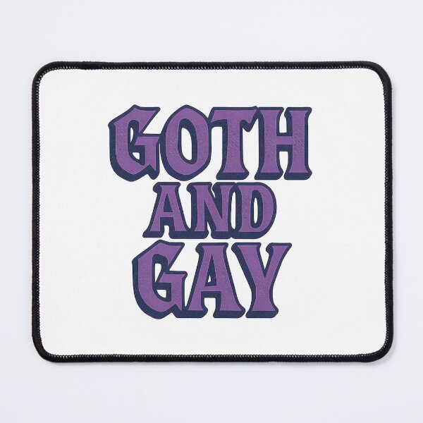 Item preview, Goth And Gay - Bold Pride Typography designed and sold by Haus Of Sin.