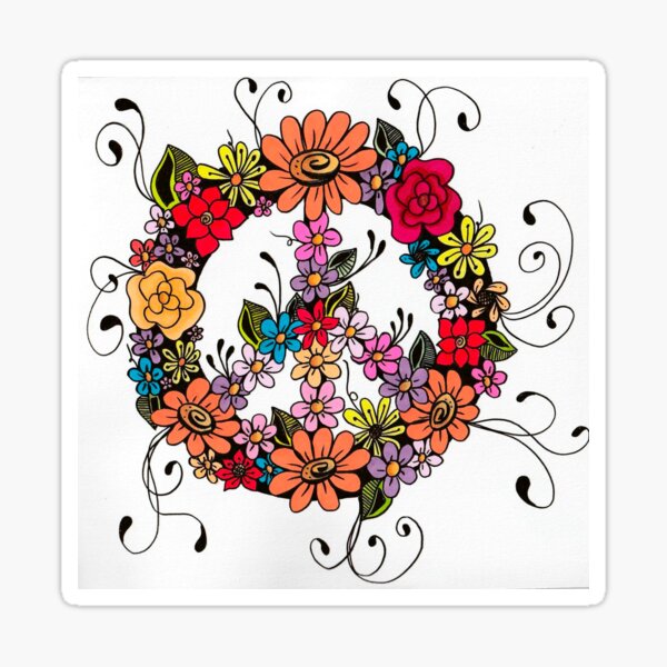 Item preview, Floral Peace designed and sold by Nancy Pierce Studio.