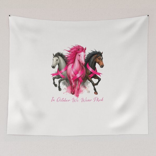 Item preview, In October We Wear Pink Horse Breast Cancer Awareness Women designed and sold by diyoor.