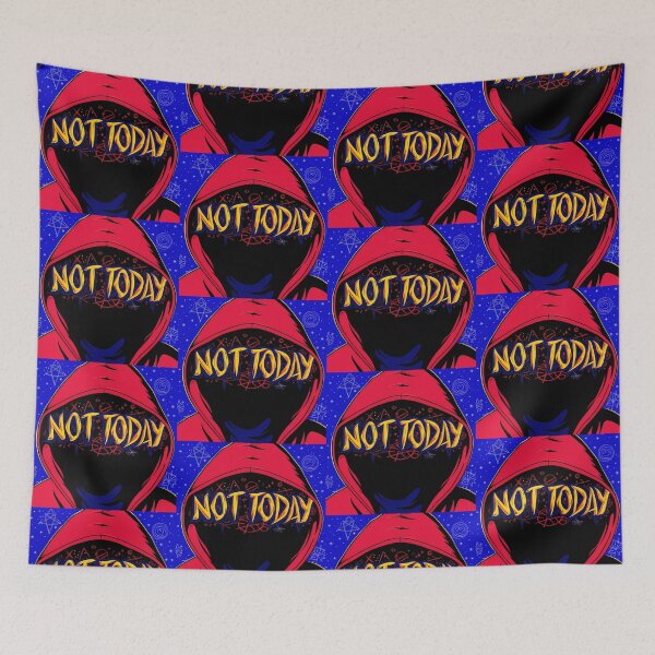 Item preview, "Not Today" Hooded Figure in Cosmic Scene designed and sold by ART ATTACK ZONE.