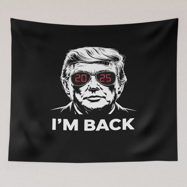 Item preview, I'm Back Trump 2024 Patriotic Take America Back Election designed and sold by splindoershop.