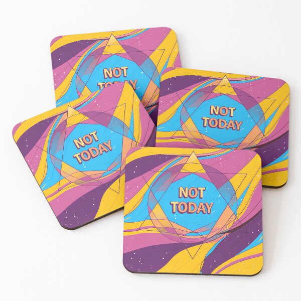 Item preview, Abstract "Not Today" with Cosmic Energy designed and sold by ART ATTACK ZONE.