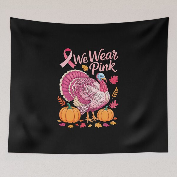 Item preview, Thanksgiving Turkey Breast Cancer Awareness We Wear Pink  designed and sold by diyoor.