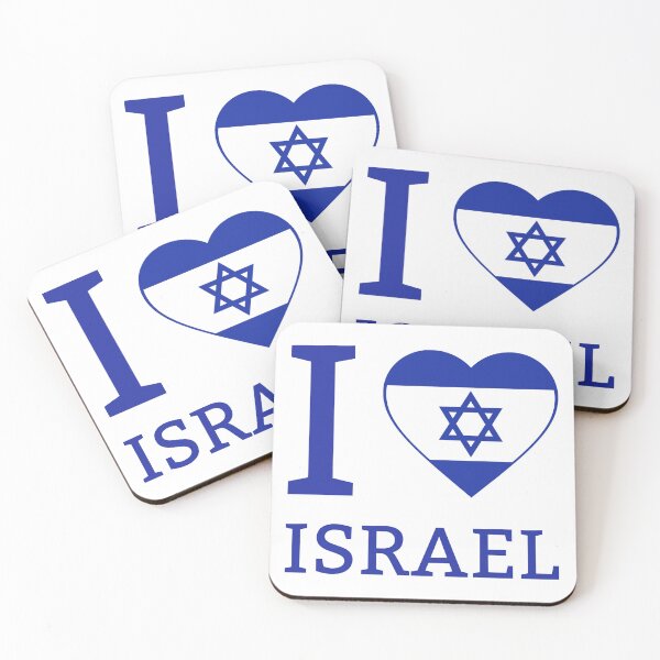 Item preview, I heart Israel flag design  designed and sold by Rachel the Artist .