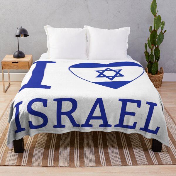 Item preview, I heart Israel flag design designed and sold by Rachel the Artist .