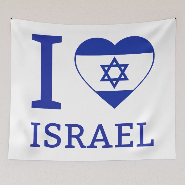 Item preview, I heart Israel flag design  designed and sold by Rachel the Artist .