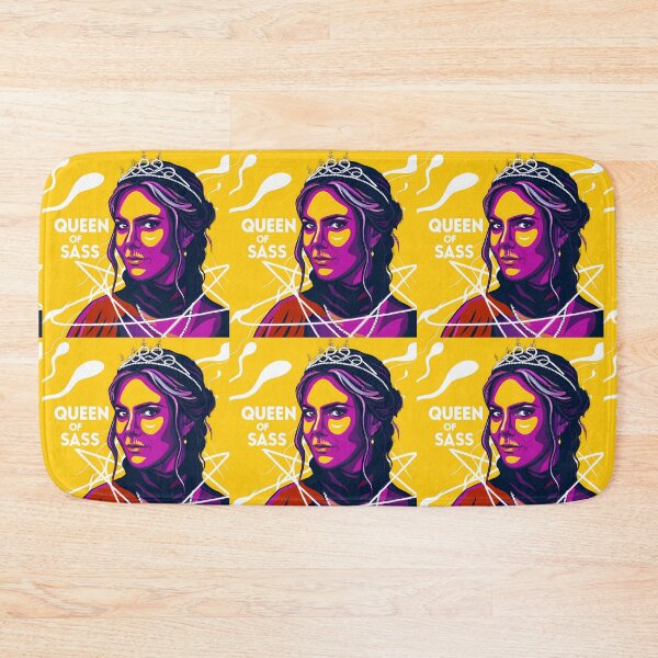 Item preview, Vibrant Portrait Declaring "Queen of Sass" designed and sold by ART ATTACK ZONE.