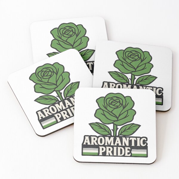 Item preview, Aromantic Pride Green Rose & Flag - Bold Graphic Art designed and sold by Haus Of Sin.