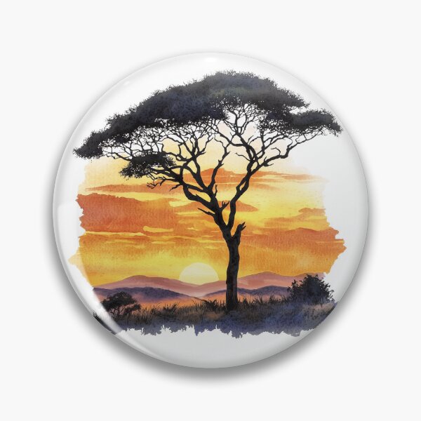 Item preview, Serengeti - Acacia Tree designed and sold by Melanated Expat Designs.