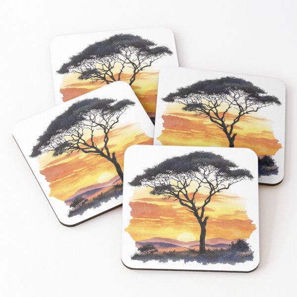 Item preview, Serengeti - Acacia Tree designed and sold by Melanated Expat Designs.