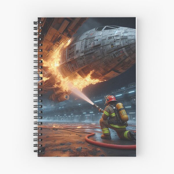 Item preview, Fire In the Space Station Hangar Bay designed and sold by nikkolaus.