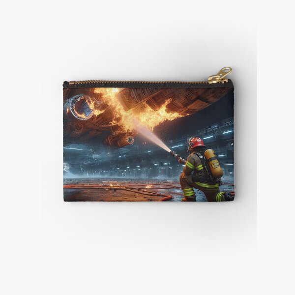 Item preview, Fire In the Space Station Hangar Bay designed and sold by nikkolaus.