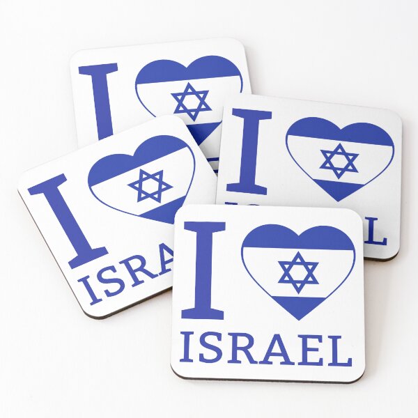 Item preview, I heart Israel flag design  designed and sold by Rachel the Artist .