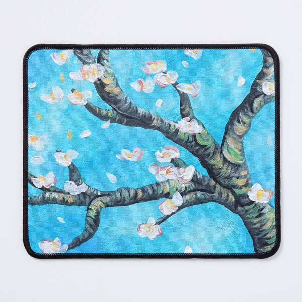 Item preview, Almond Blossom Inspired Floral Painting – Van Gogh Style Branches on Blue Sky Background designed and sold by GiveitaGogh.