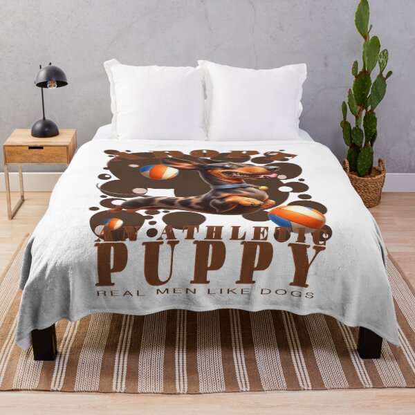 Item preview, Adopt an Athletic Puppy (02) - Real Men Like Dogs designed and sold by Bearded Jester Designs.