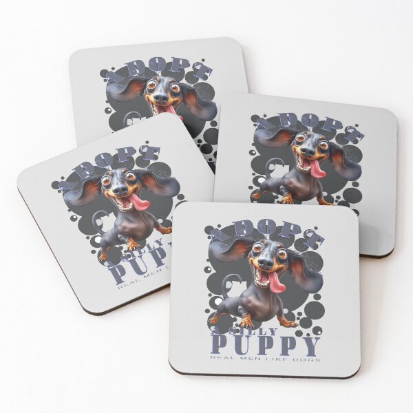 Item preview, Adopt a Silly Puppy (02)- Real Men Like Dogs designed and sold by Bearded Jester Designs.