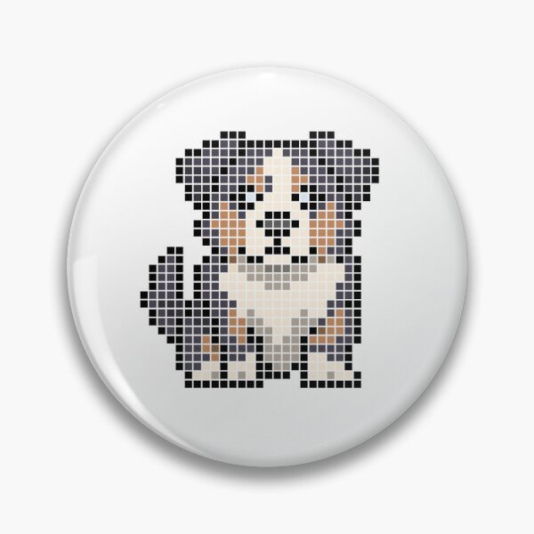Item preview, Pixeled aussie (Blue tri) designed and sold by Brain Fart Buffet.