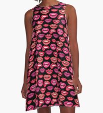 lips A-Line Dress