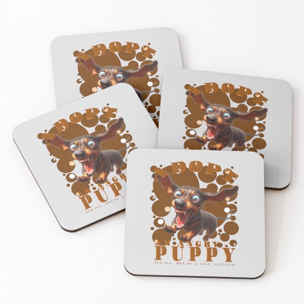 Item preview, Adopt an Angry Puppy (02) - Real Men Like Dogs designed and sold by Bearded Jester Designs.
