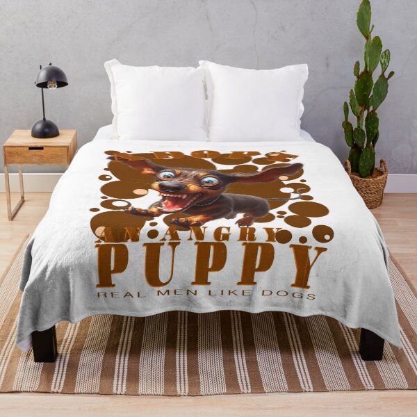 Item preview, Adopt an Angry Puppy (02) - Real Men Like Dogs designed and sold by Bearded Jester Designs.