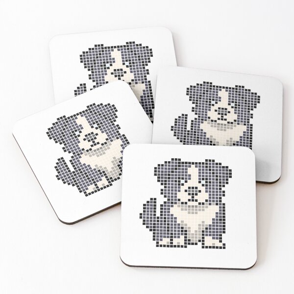 Item preview, Pixeled aussie (black bi) designed and sold by Brain Fart Buffet.