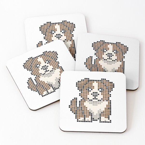 Item preview, Pixeled aussie (red bi) designed and sold by Brain Fart Buffet.