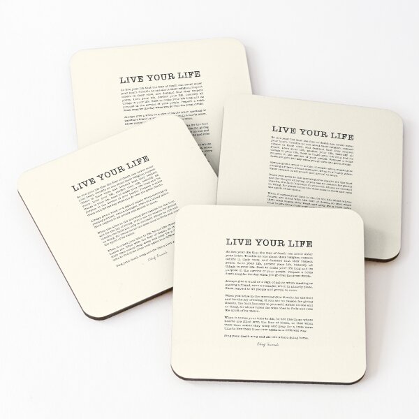 Item preview,  Live Your Life by Chief Tecumseh poem designed and sold by corbrand.