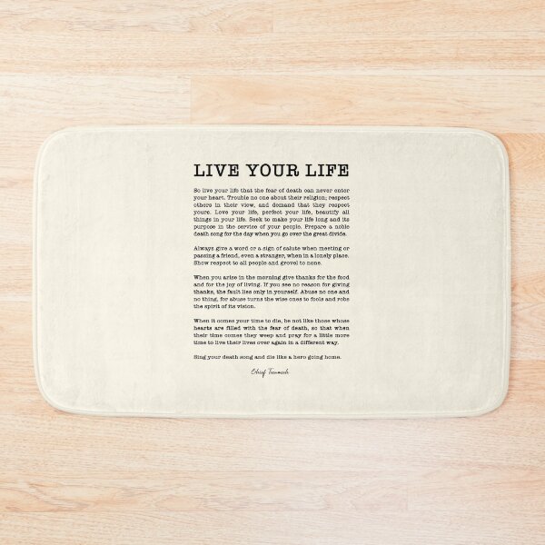 Item preview,  Live Your Life by Chief Tecumseh poem designed and sold by corbrand.