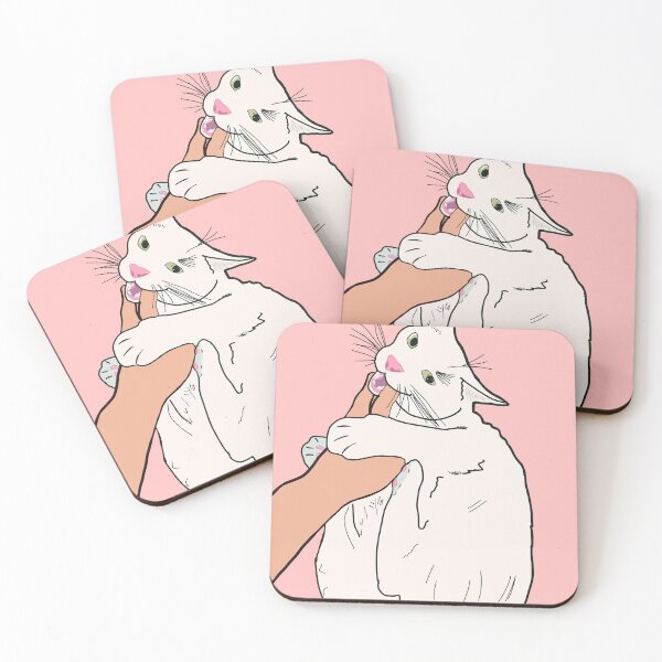 Item preview, White cat sticker designed and sold by DicedTomatoes.