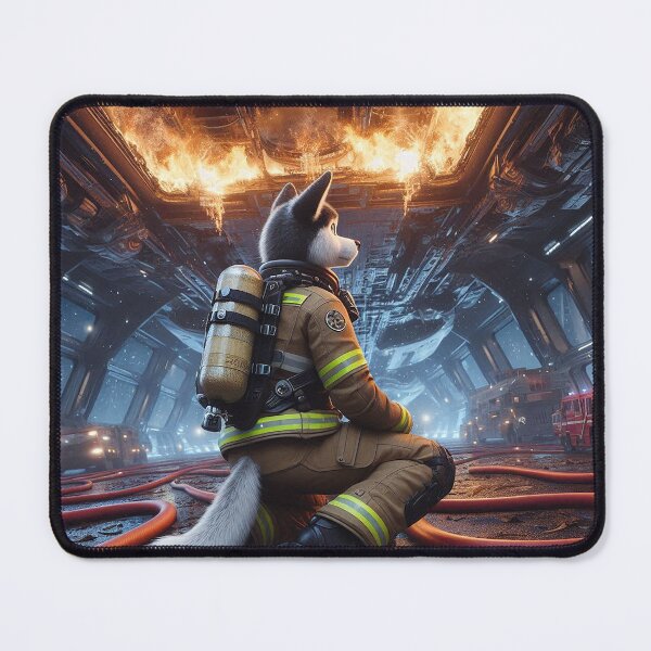 Item preview, Fire Above the Space Station Hangar Bay designed and sold by nikkolaus.
