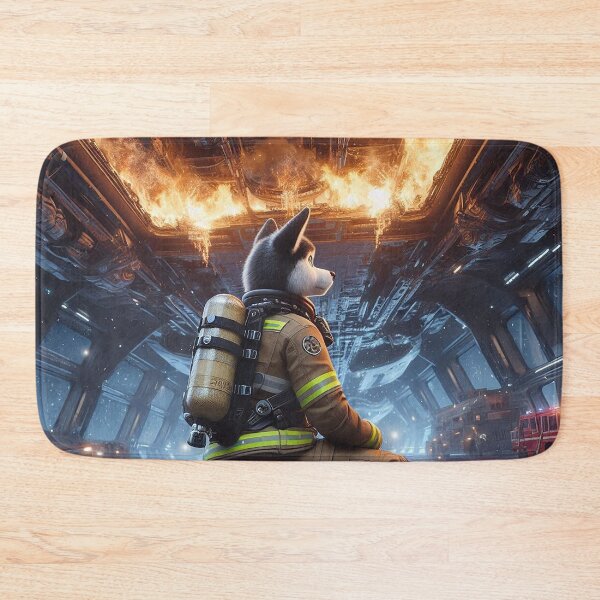 Item preview, Fire Above the Space Station Hangar Bay designed and sold by nikkolaus.