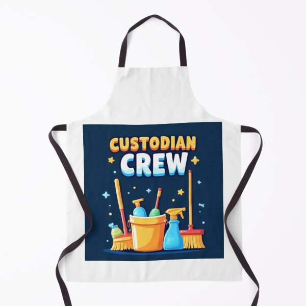Item preview, Custodian Crew Funny Cleaning Cartoon Shirt designed and sold by Prakapun.