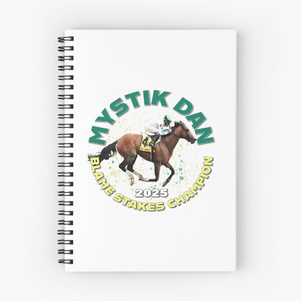Item preview, Mystik Dan wins the 2025 Blame Stakes horse racing design designed and sold by Ginny Luttrell.