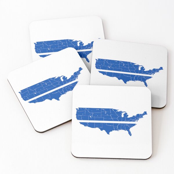 Item preview, Continental United States Thin White Line designed and sold by PhilbonianDezin.
