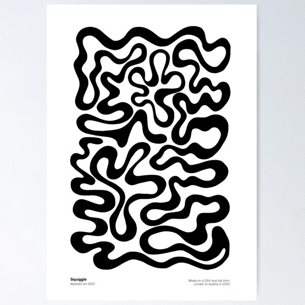 Item preview, Abstract Squiggle Art  designed and sold by kimmmdesigns.