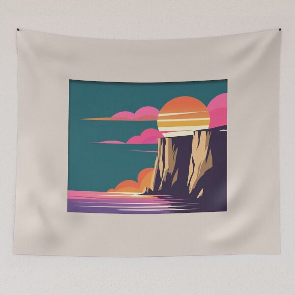 Item preview, Cliffside Sunset designed and sold by Those Stickers.