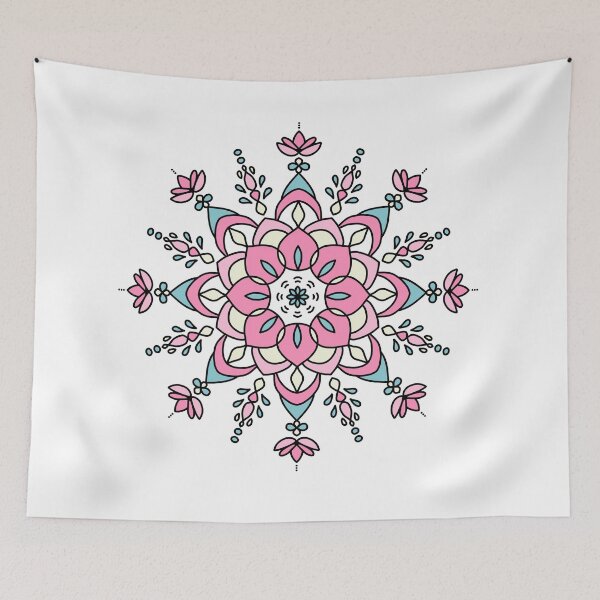 Item preview, Cotton Sky Bloom Mandala designed and sold by BaiYok.